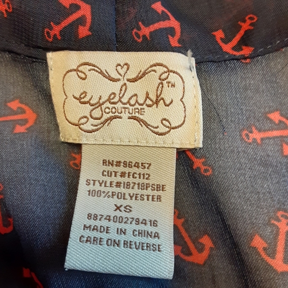 EYELASH COUTURE SHEER ANCHOR BLOUSE - Picture 7 of 8